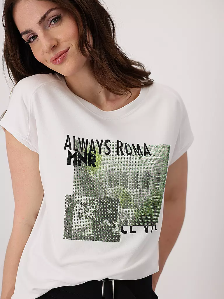 MONARI | T-Shirt  | weiss