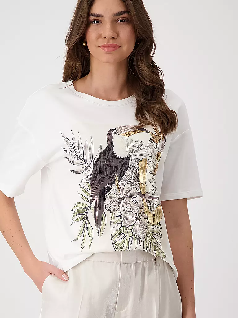 MONARI | T-Shirt  | creme