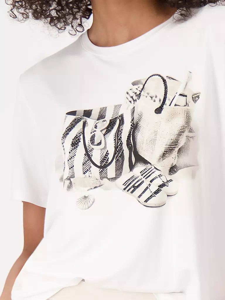 MONARI | T-Shirt  | creme