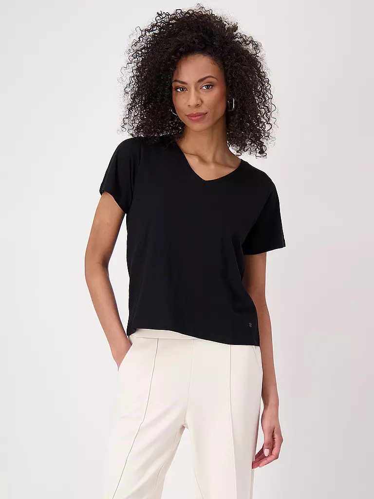 MONARI | T-Shirt  | schwarz
