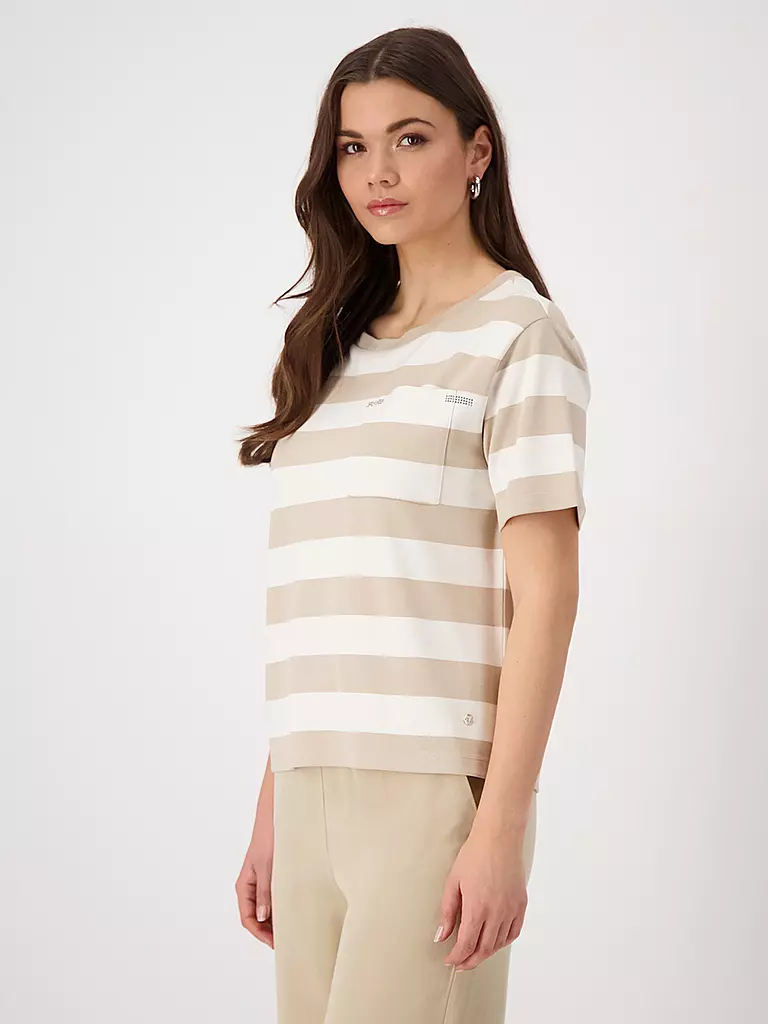MONARI | T-Shirt SARDINIEN | camel