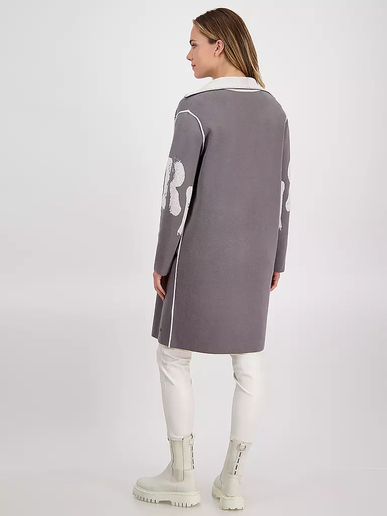 MONARI | Wende Strickjacke | grau