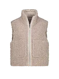 MONARI | Wendegilet in Felloptik | Beige