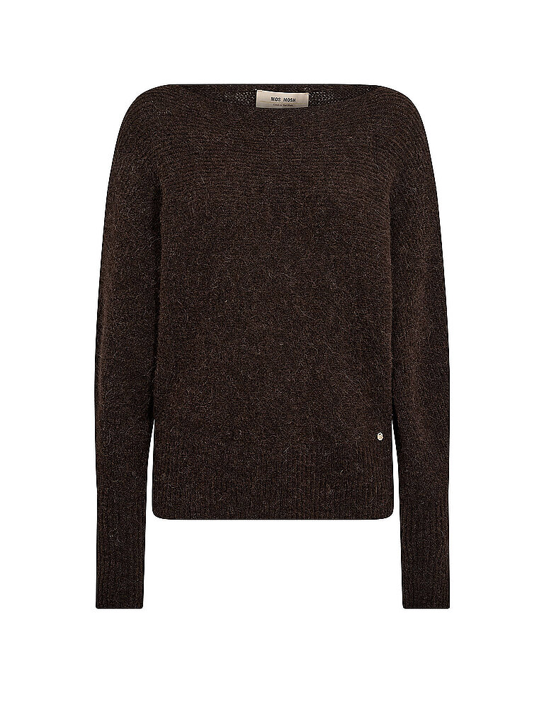 MOS MOSH Pullover MMTHORABOATNECKKNIT braun | XS