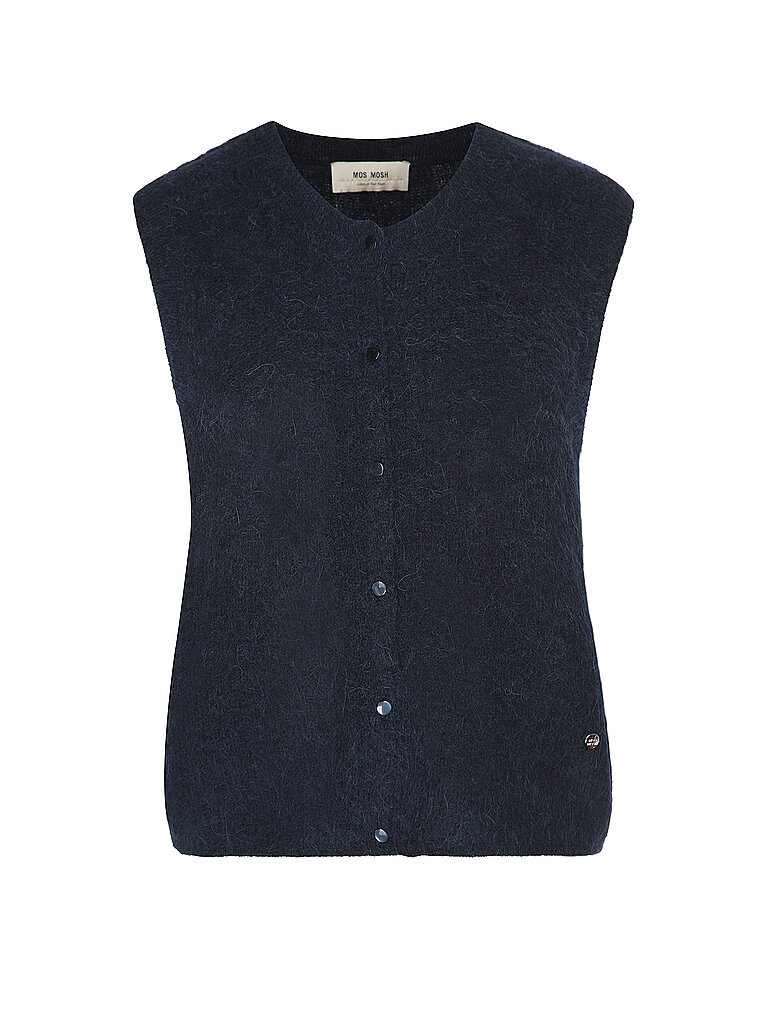 MOS MOSH Strickgilet MMALMINETHORA dunkelblau | L