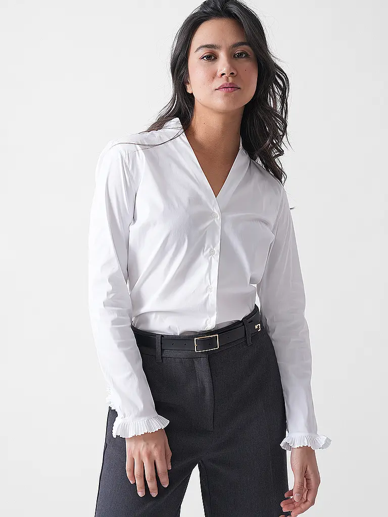MOS MOSH | Bluse MMHASSIEPLEAT | weiss
