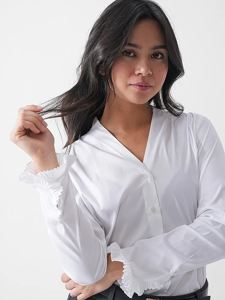MOS MOSH | Bluse MMHASSIEPLEAT | weiss