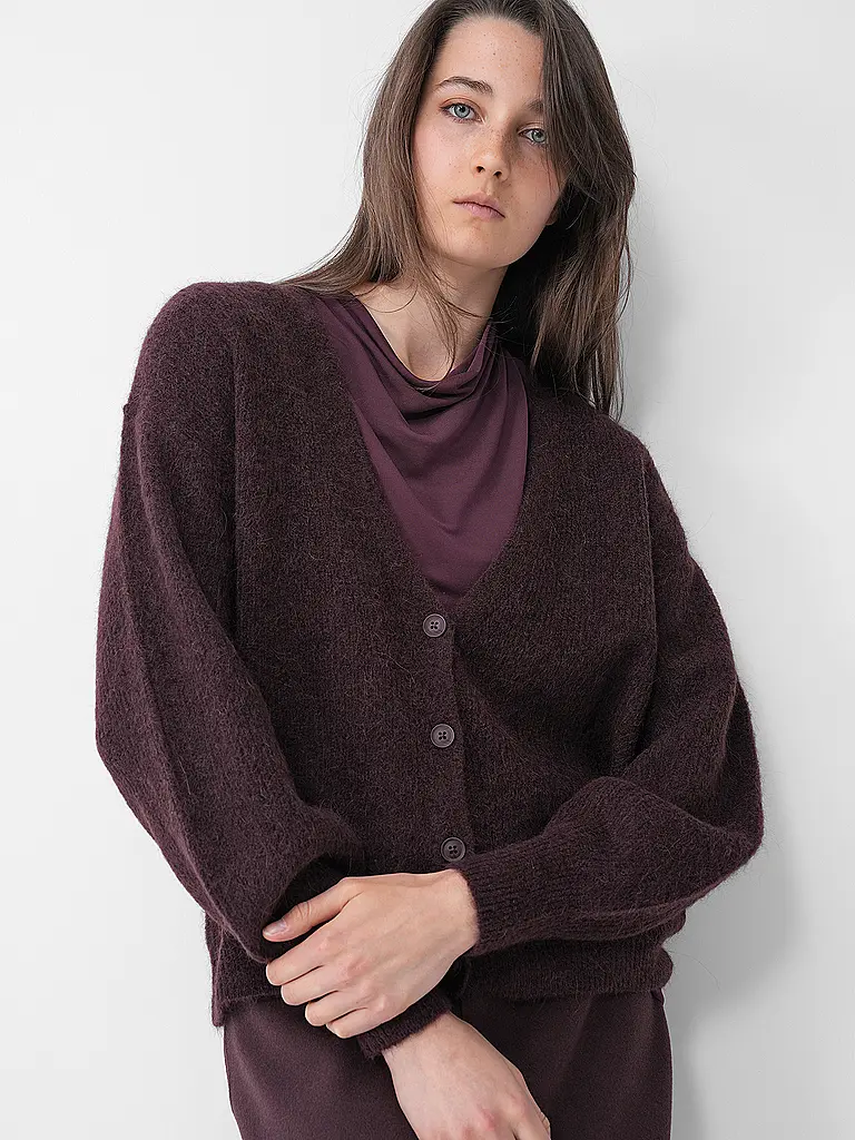 MOS MOSH | Cardigan MMTHORAV | dunkelrot