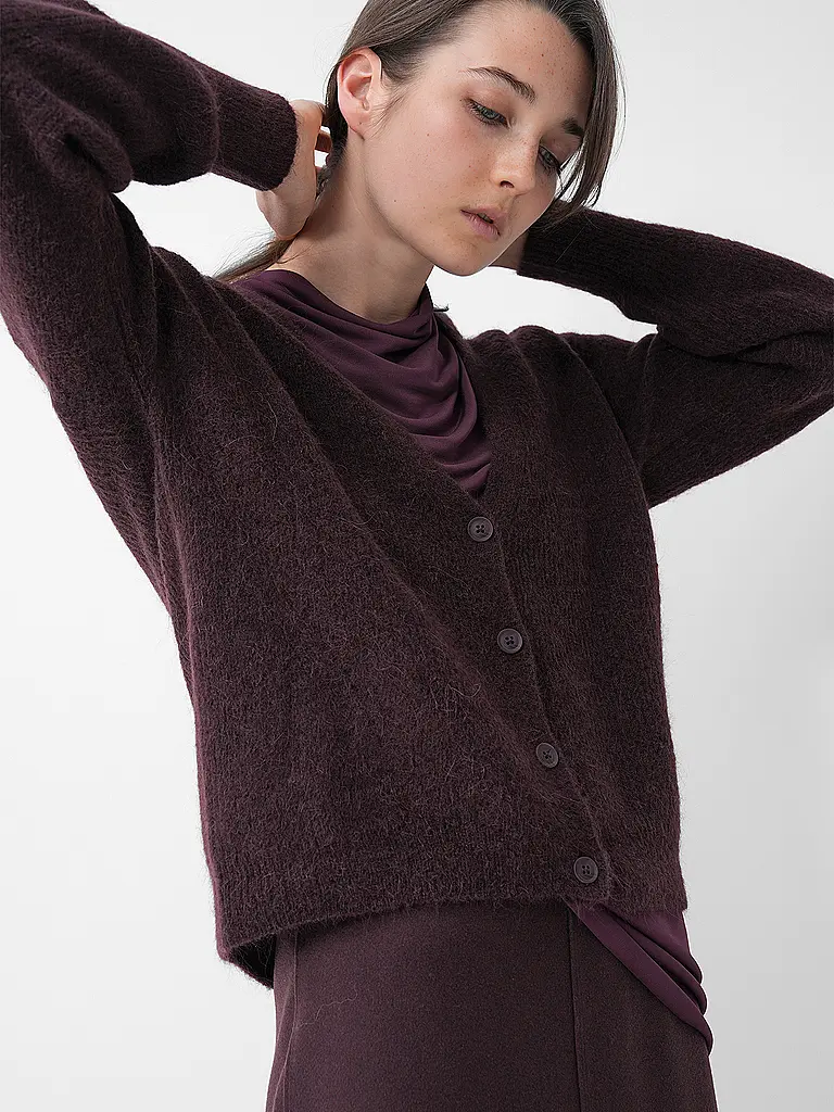 MOS MOSH | Cardigan MMTHORAV | dunkelrot