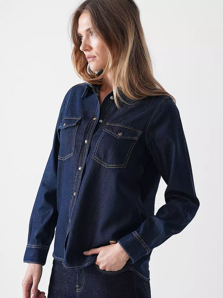 MOS MOSH | Jeansbluse MMNATALIE | dunkelblau
