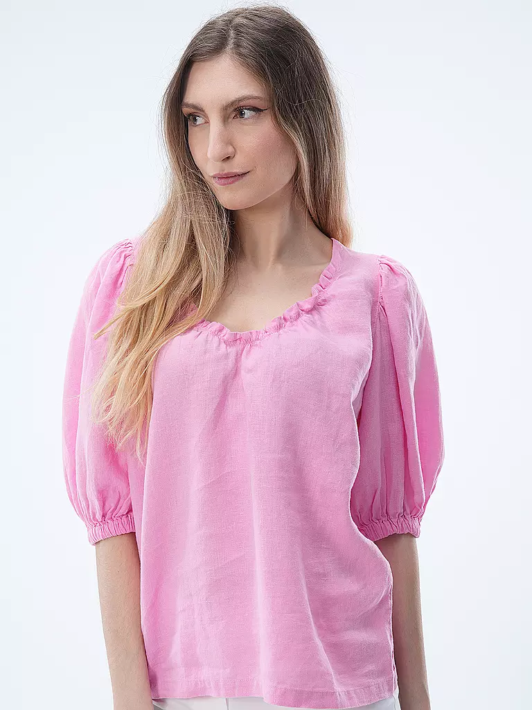 MOS MOSH | Leinenbluse MMTAISSA | pink