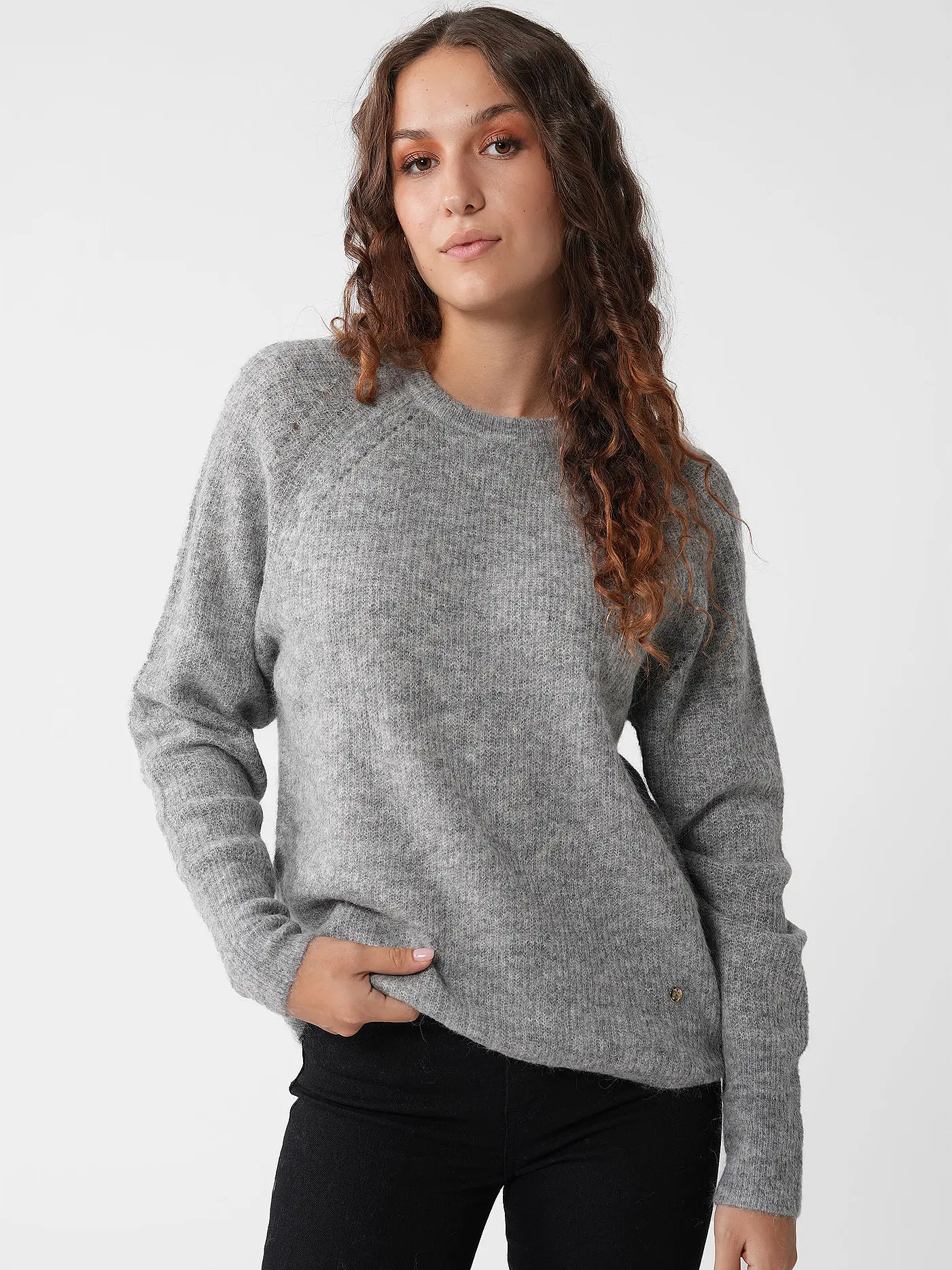 MOS MOSH | Pullover MMTAMMY | grau