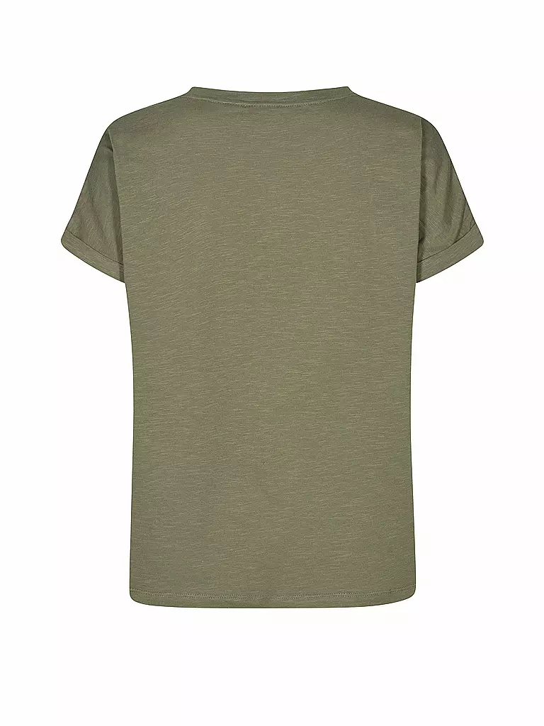 MOS MOSH | T-Shirt "YARA ANNIVERSARY" | olive