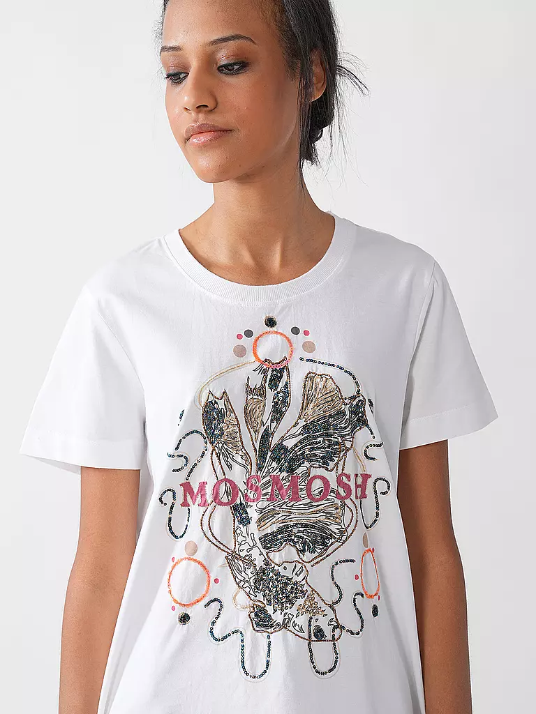 MOS MOSH | T-Shirt MMHALLINO | weiss