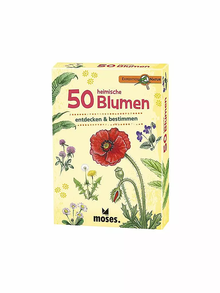 MOSES VERLAG | Expedition Natur - 50 heimische Blumen | transparent