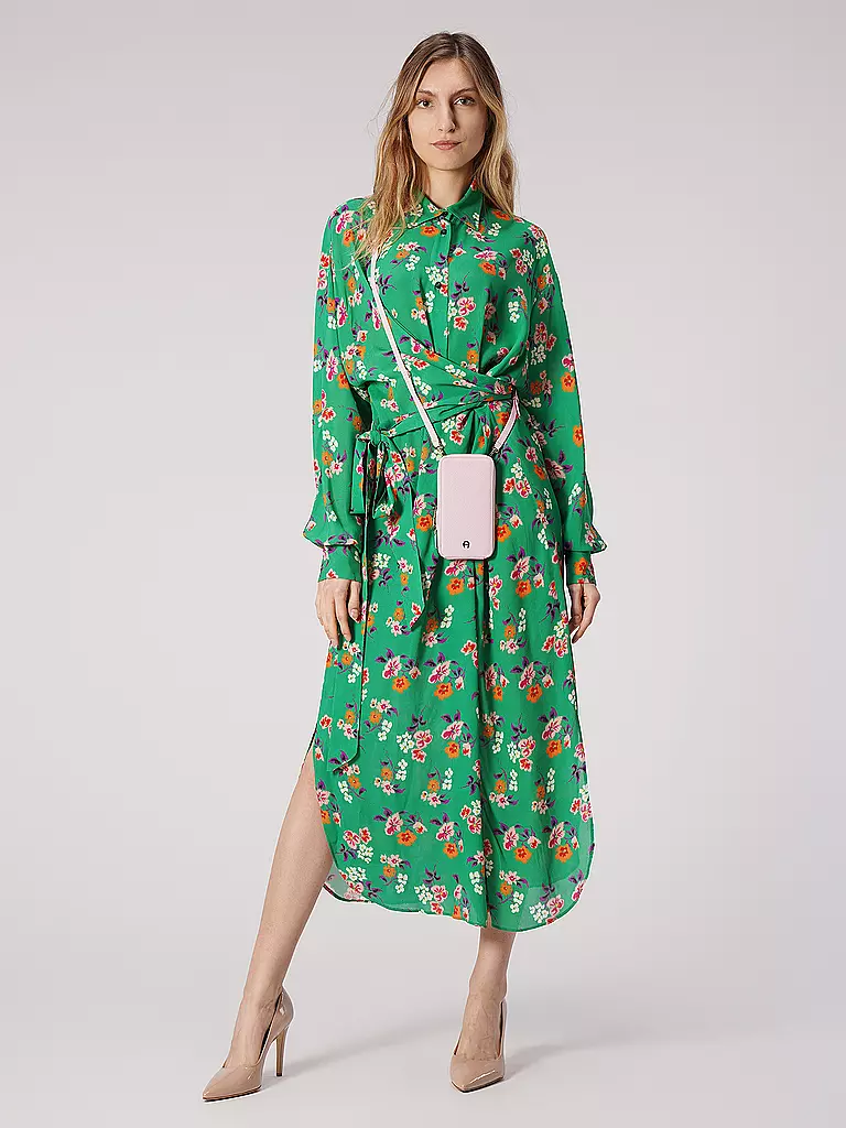 MSGM | Hemdblusenkleid | grün