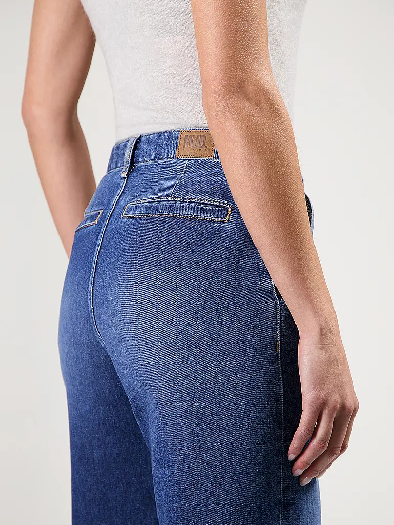 MUD JEANS | Jeans Wide Leg JUNE | blau