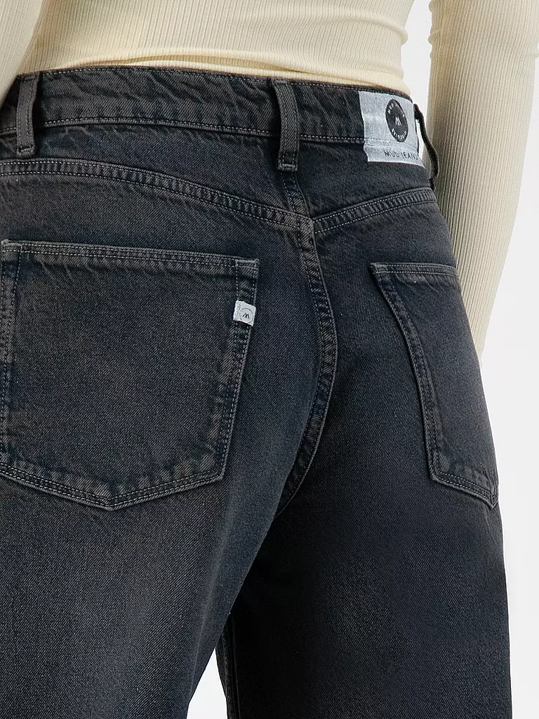 MUD JEANS | Jeans Wide Leg Wyde Sara | schwarz
