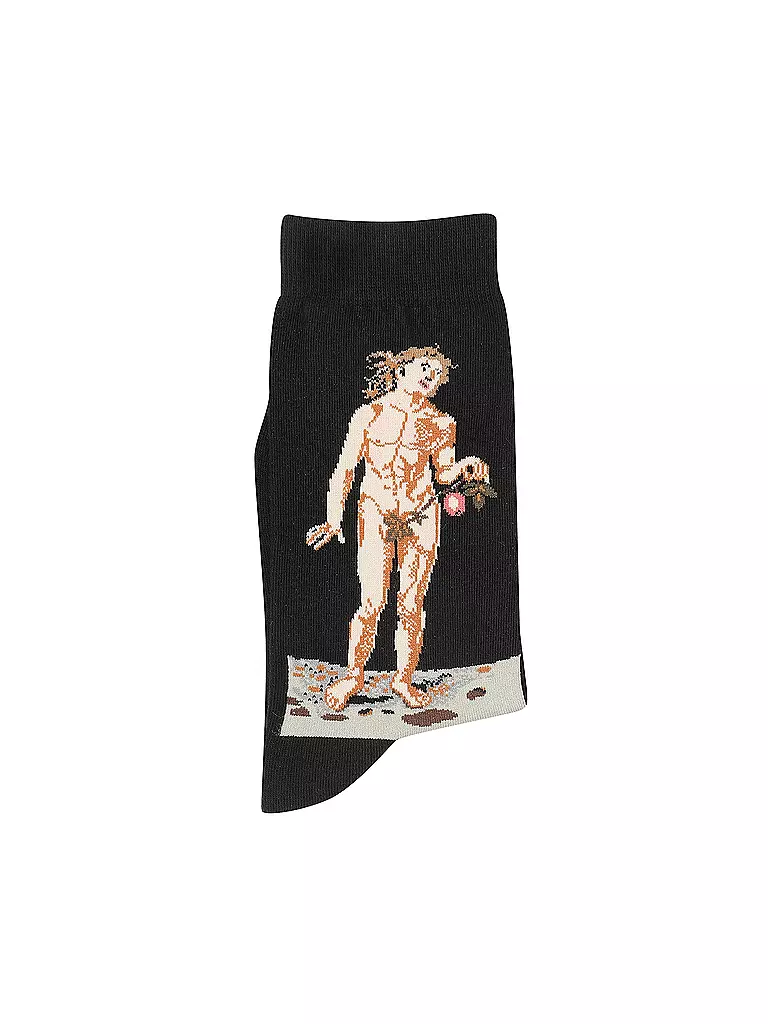 MUSEARTA | Damen Socken ALBRECHT DÜRER - ADAM UND EVA black | schwarz