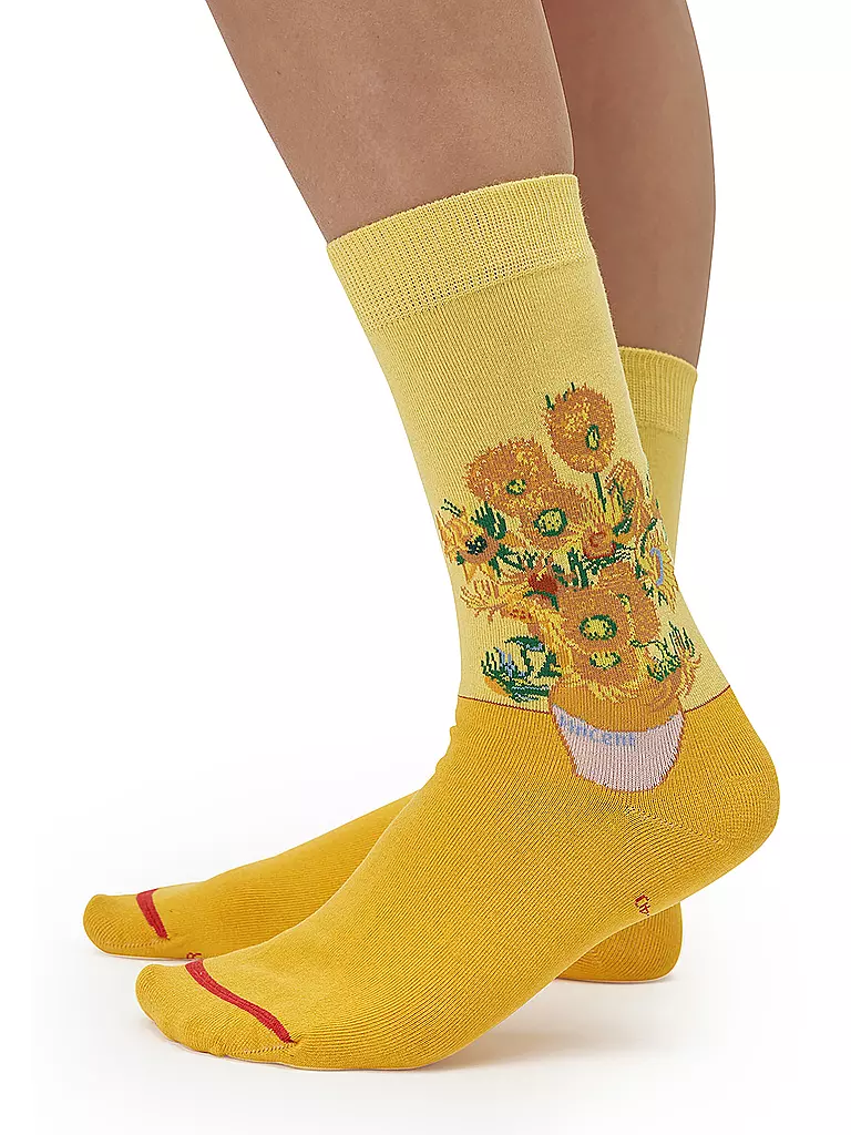 MUSEARTA | Herren  Socken SUNFLOWERS - V. GOGH yellow (46-49) | gelb