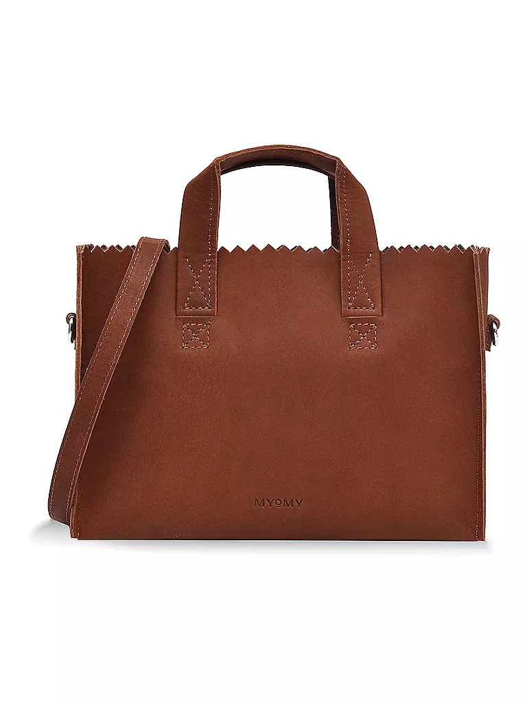 MYOMY | Ledertasche - Mini Handbag Crossbody | camel