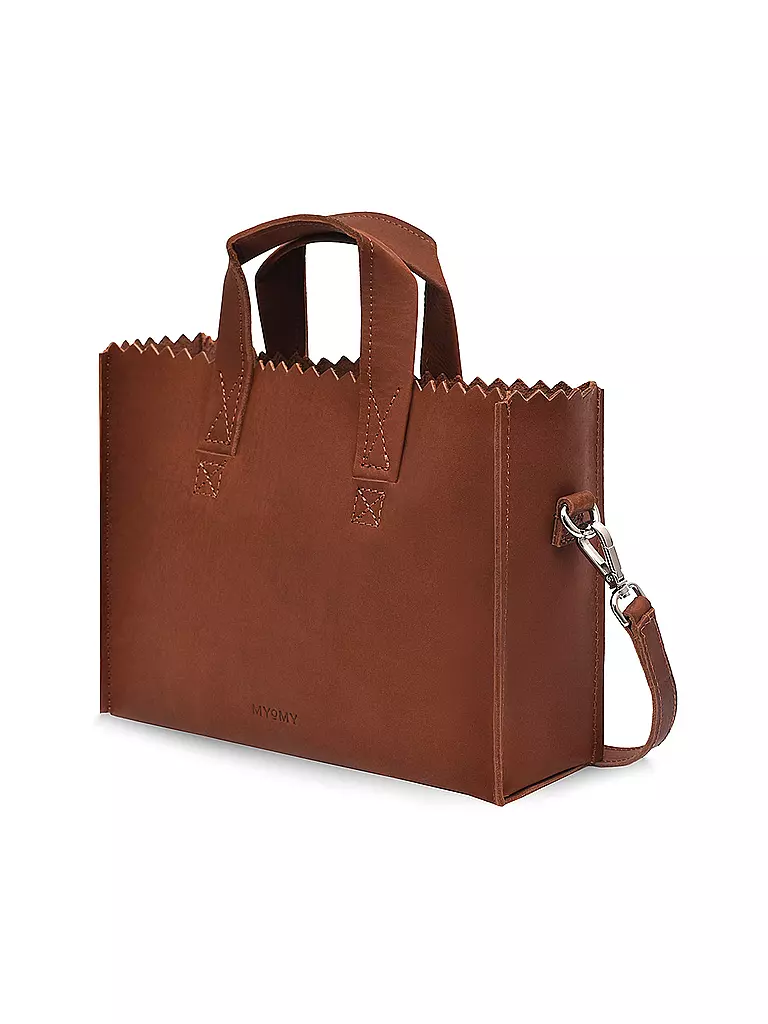 MYOMY | Ledertasche - Mini Handbag Crossbody | camel