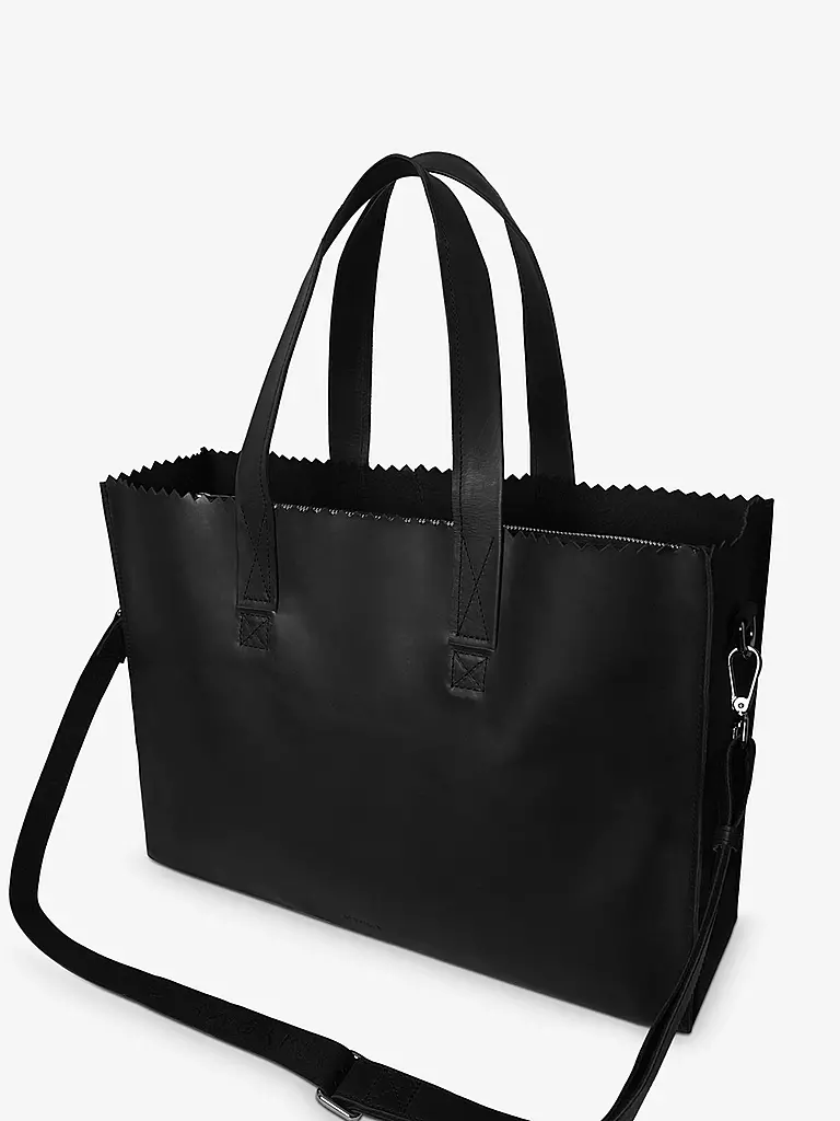 MYOMY | Ledertasche - Shopper My Paper Bag Work | schwarz