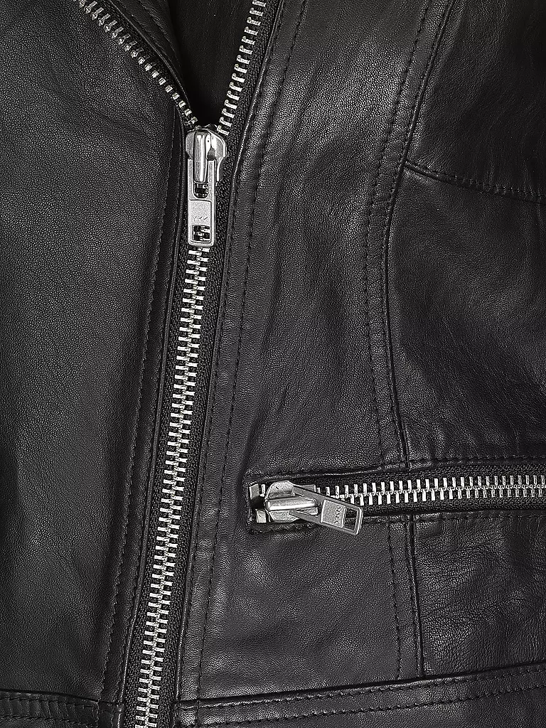 NÜMPH | Lederjacke NUZANDRAS  | schwarz