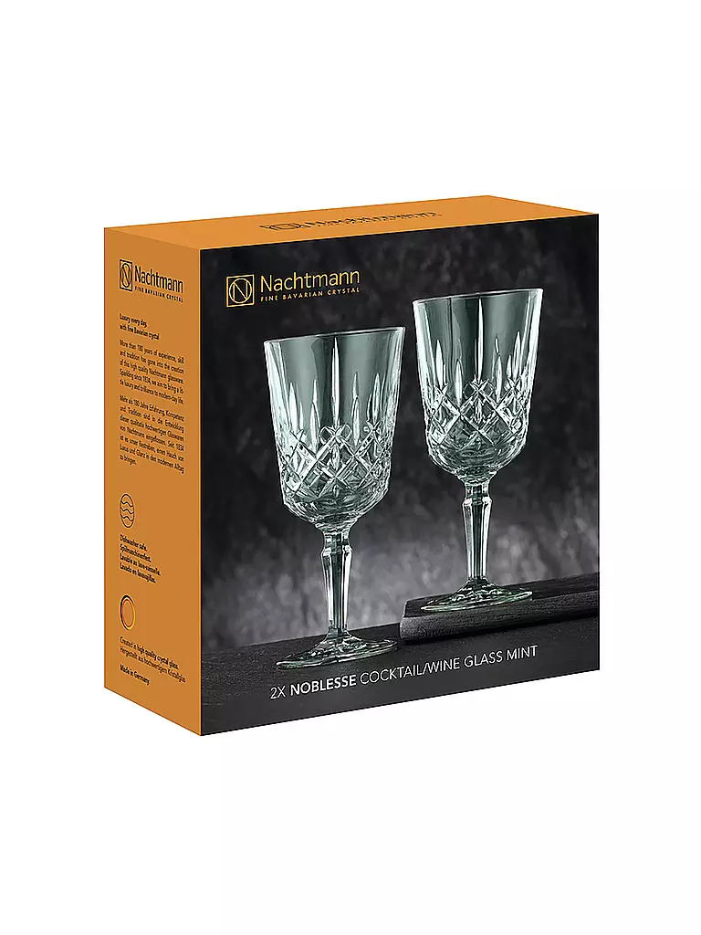 NACHTMANN | Cocktail- / Weinglas 2er Set 355ml NOBLESSE Mint | mint
