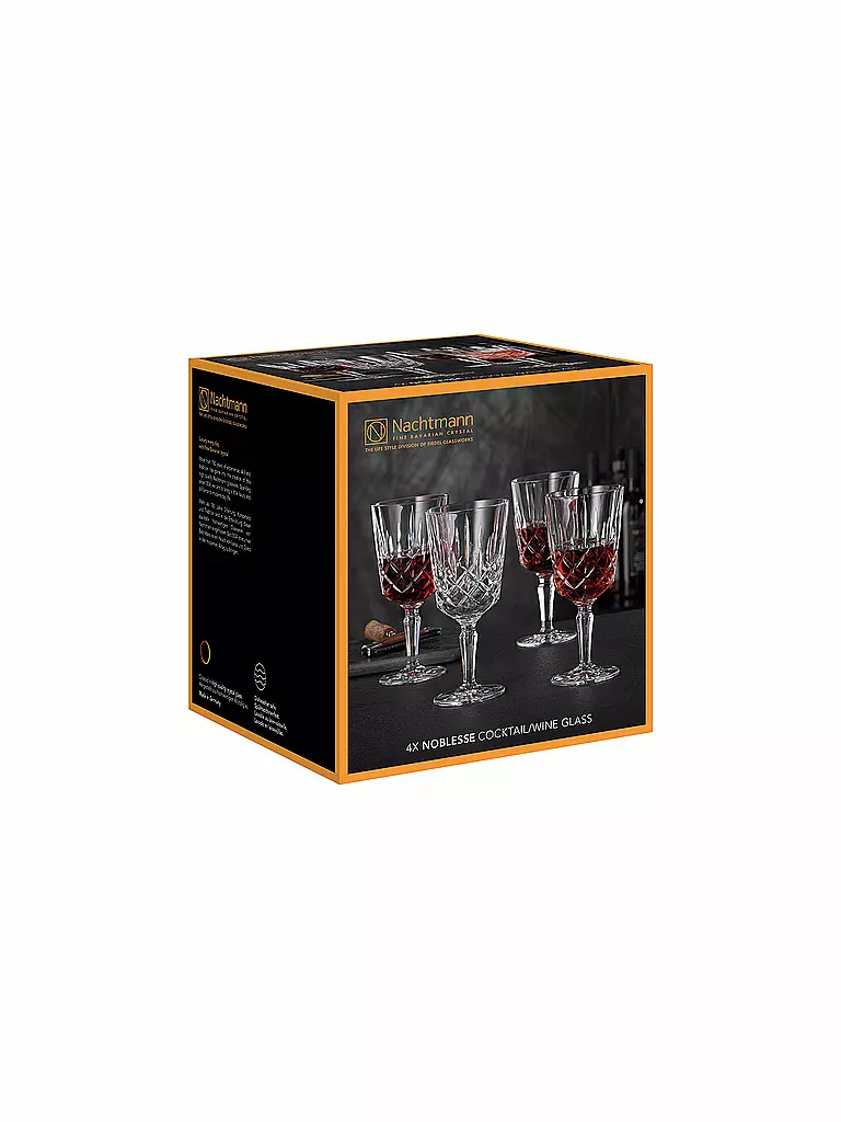 NACHTMANN | Cocktail-/Weinglas 4er Set NOBLESSE 355ml | transparent