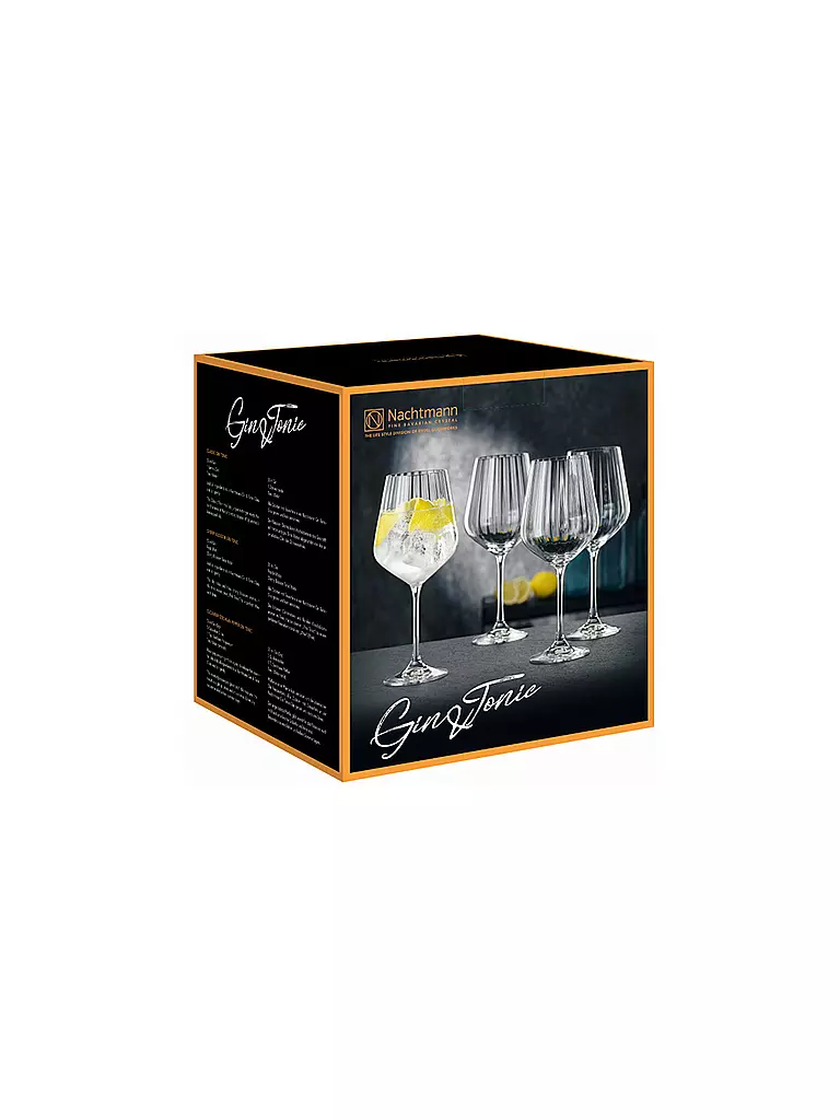 NACHTMANN | Gin & Tonic Glas 4er Set  | transparent