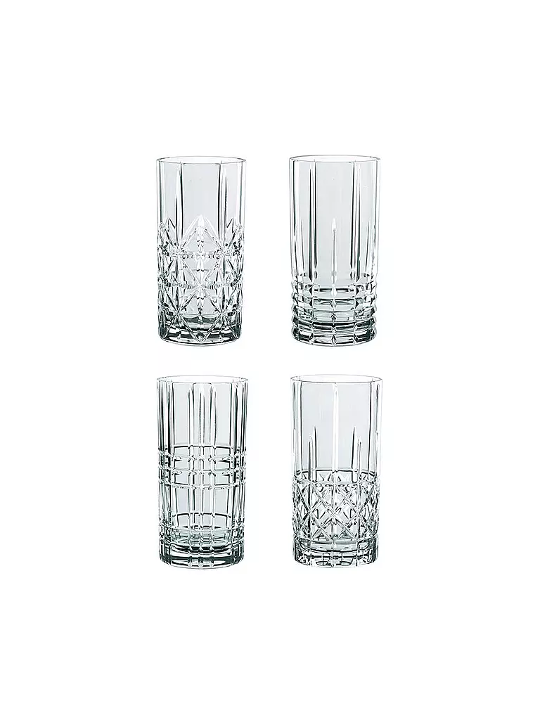 NACHTMANN | Longdrinkglas 4er Set HIGHLAND  375ml | transparent