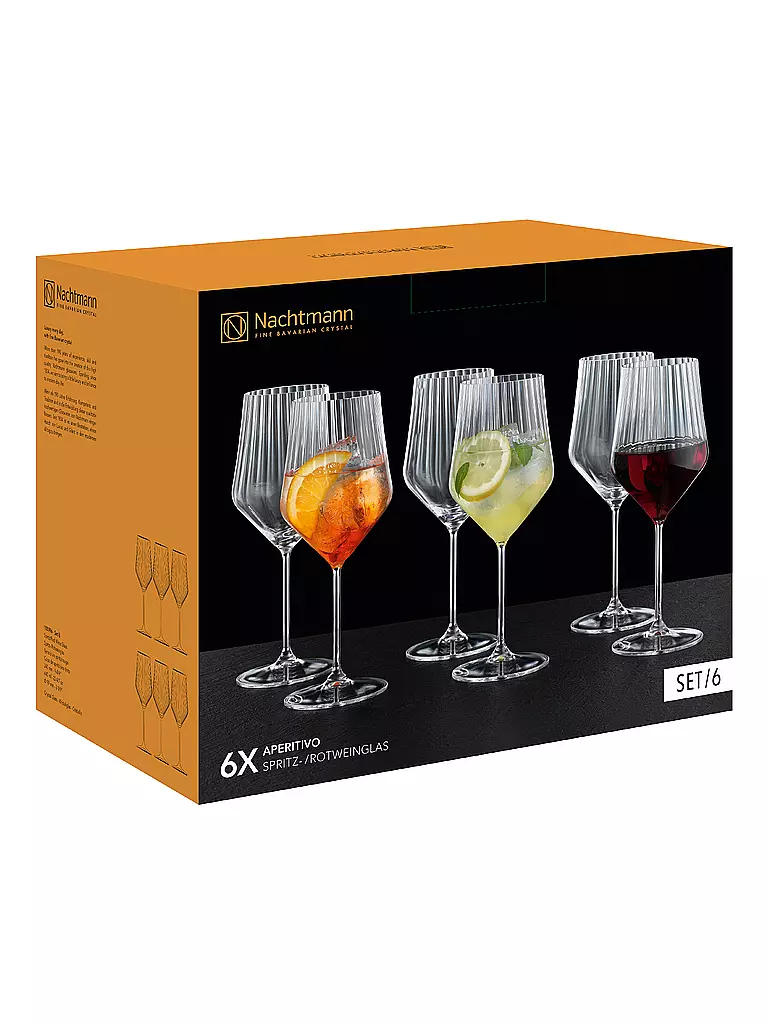 NACHTMANN | Rotweinglas 6er-Set 640ml APERITIVO | transparent