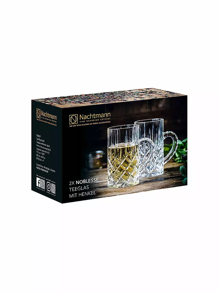 NACHTMANN | Teeglas 2er Set NOBLESSE | transparent