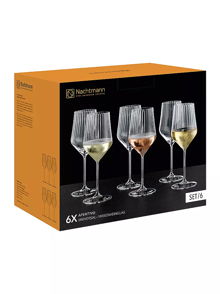 NACHTMANN | Weissweinglas 6er-Set 490ml APERITIVO | transparent