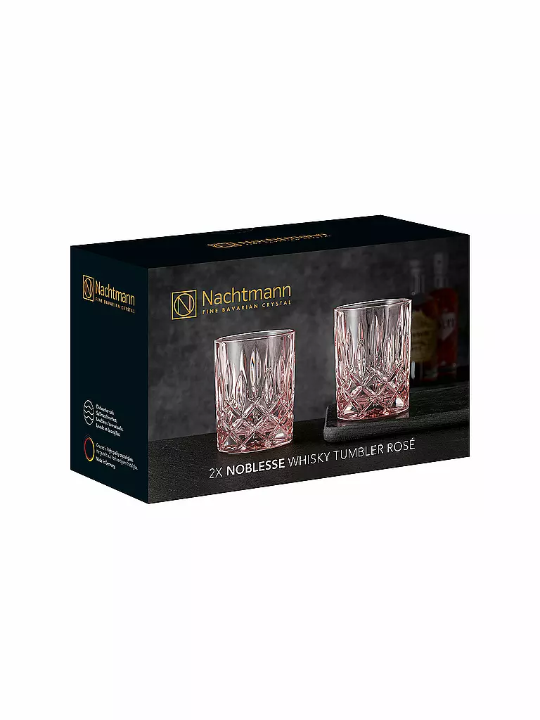 NACHTMANN | Whiskeyglas 2er Set Noblesse Rose 295ml | rosa