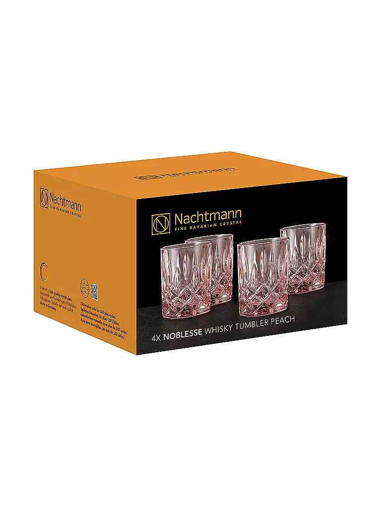 NACHTMANN | Whiskyglas 4er Set NOBLESSE 295ml Peach | hellblau