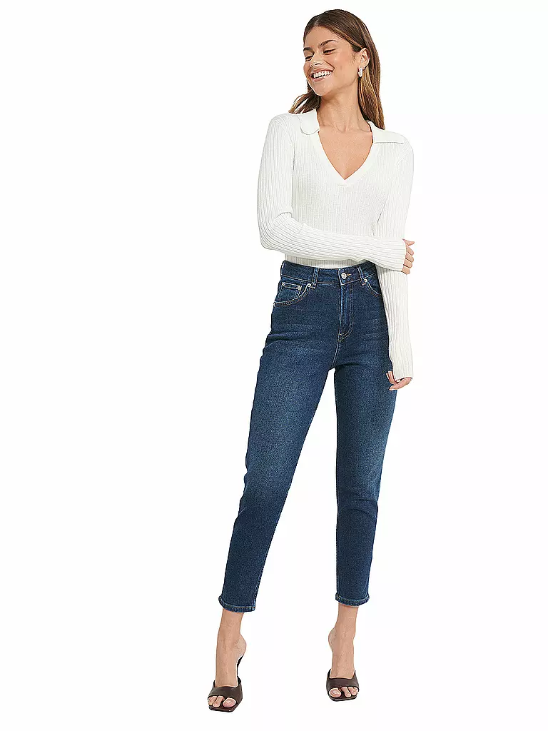 NAKD | Highwaist Jeans Mom Fit 7/8 | blau