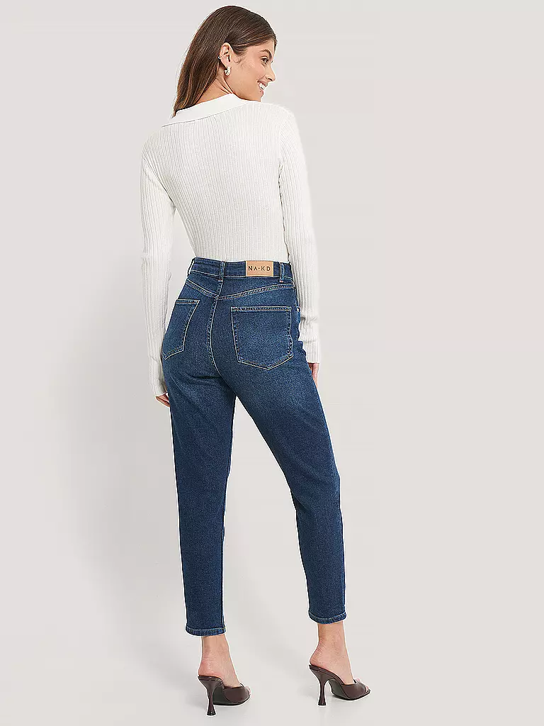 NAKD | Highwaist Jeans Mom Fit 7/8 | blau