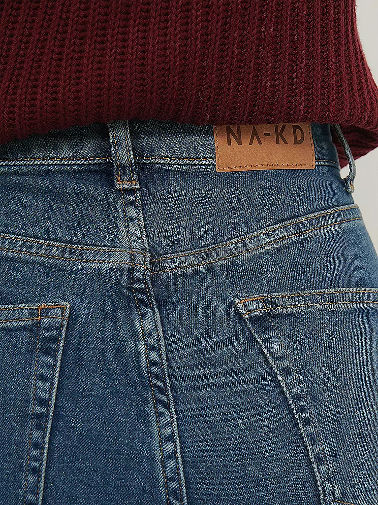 NAKD | Highwaist Jeans Straight Fit | blau