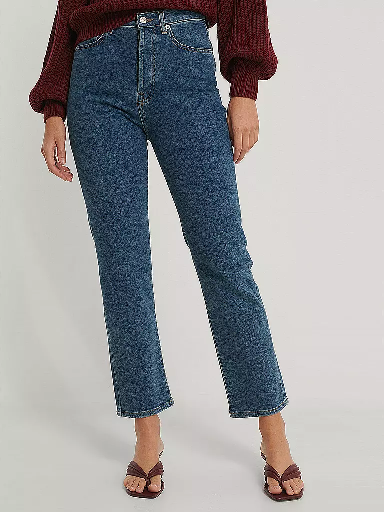 NAKD | Highwaist Jeans Straight Fit | blau