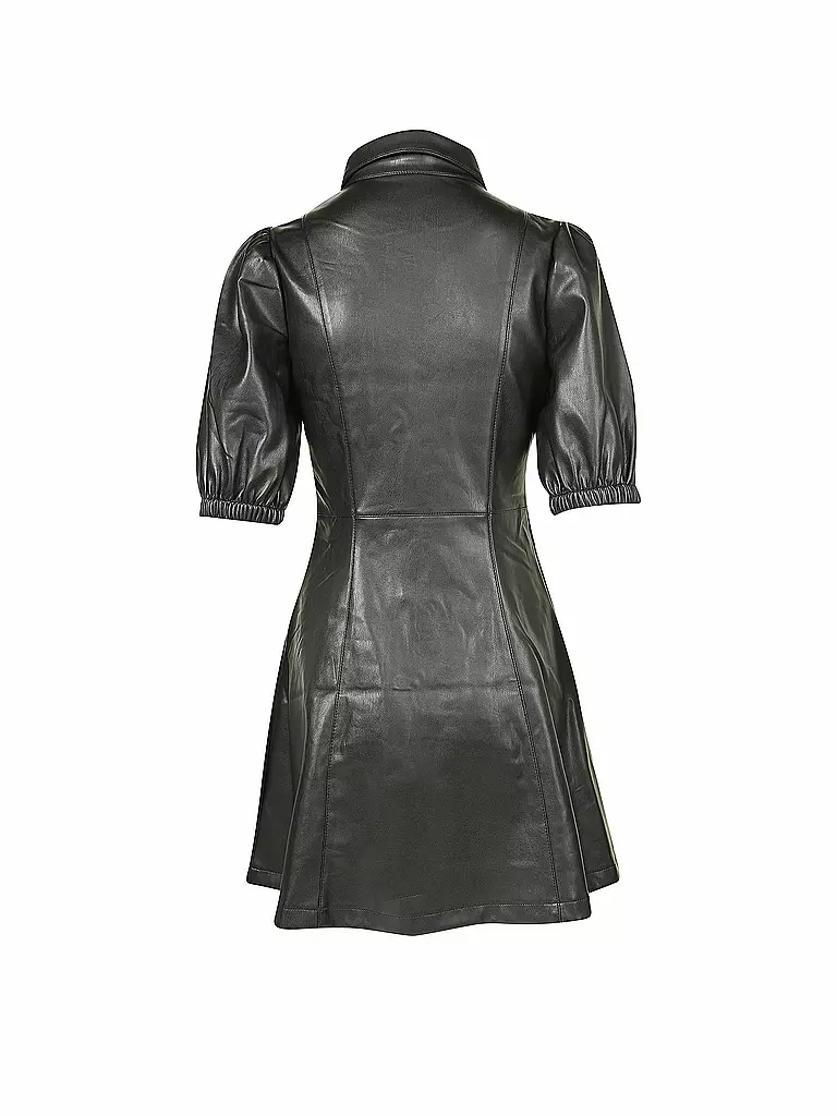 NAKD | Kleid in Lederoptik | schwarz