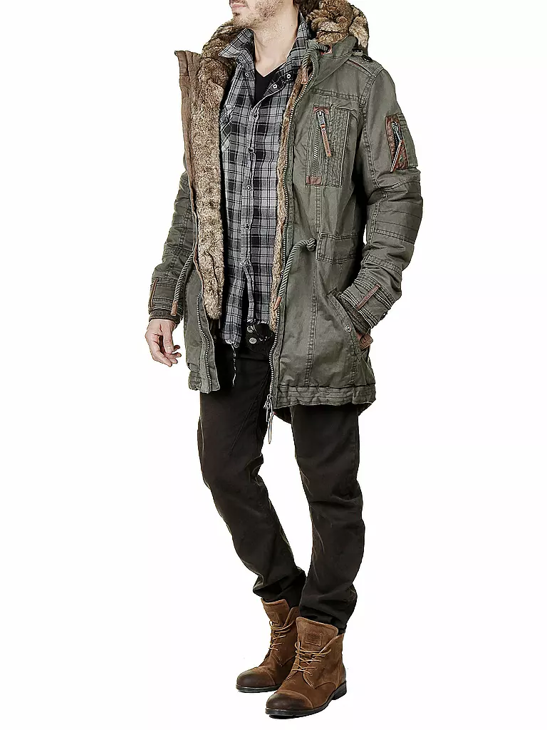 NAKETANO | Parka "Last Done Made" | olive