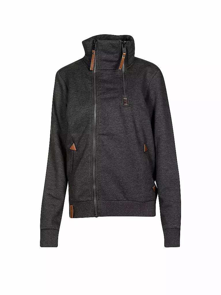 NAKETANO | Sweat-Weste "Du Affenmensch Ivic" | grau