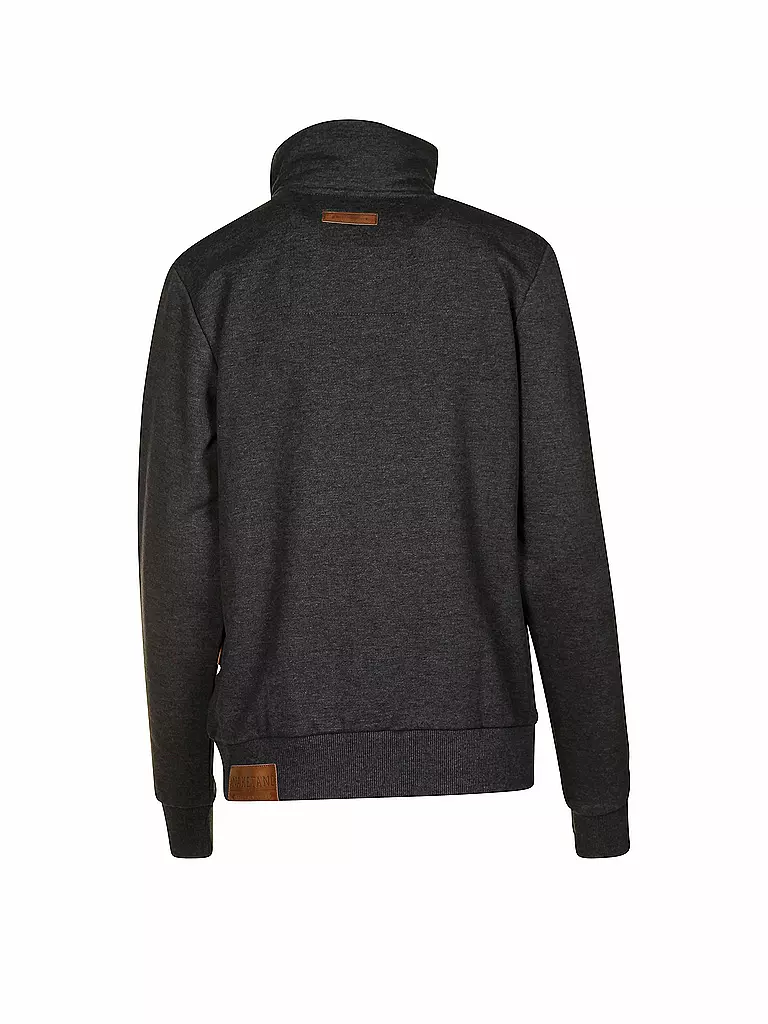 NAKETANO | Sweat-Weste "Du Affenmensch Ivic" | grau