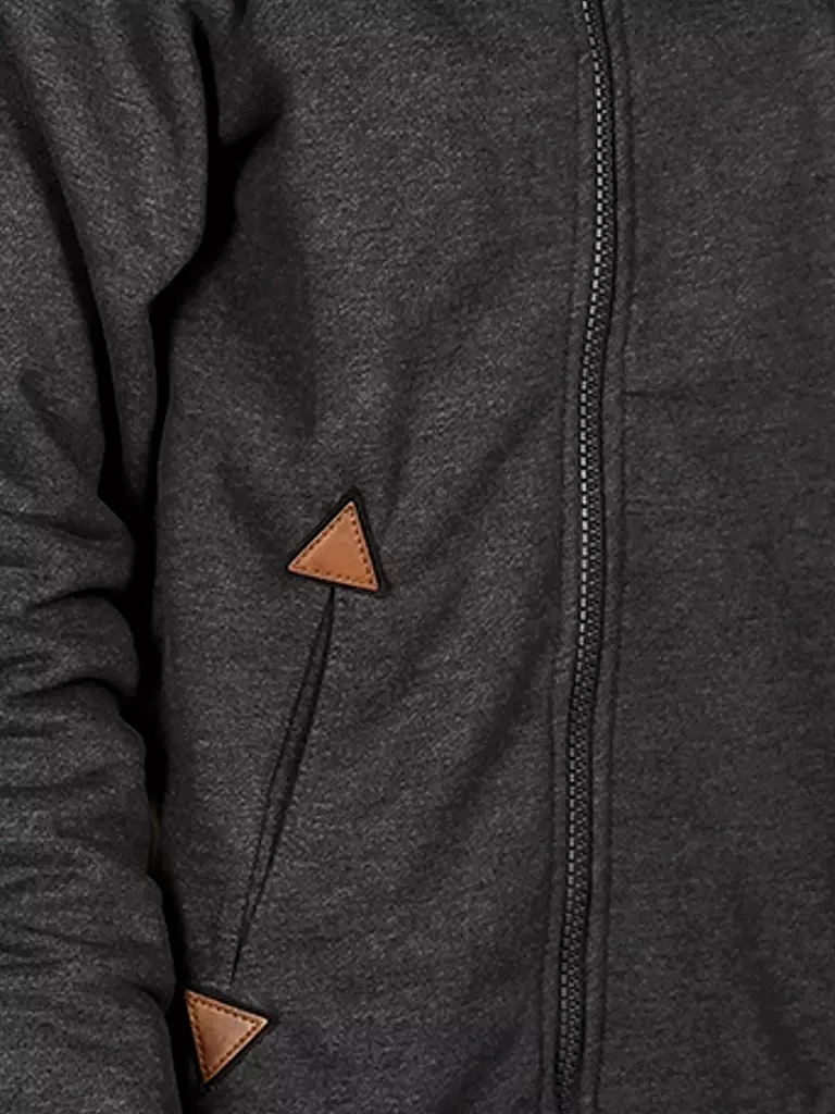 NAKETANO | Sweat-Weste "Du Affenmensch Ivic" | grau