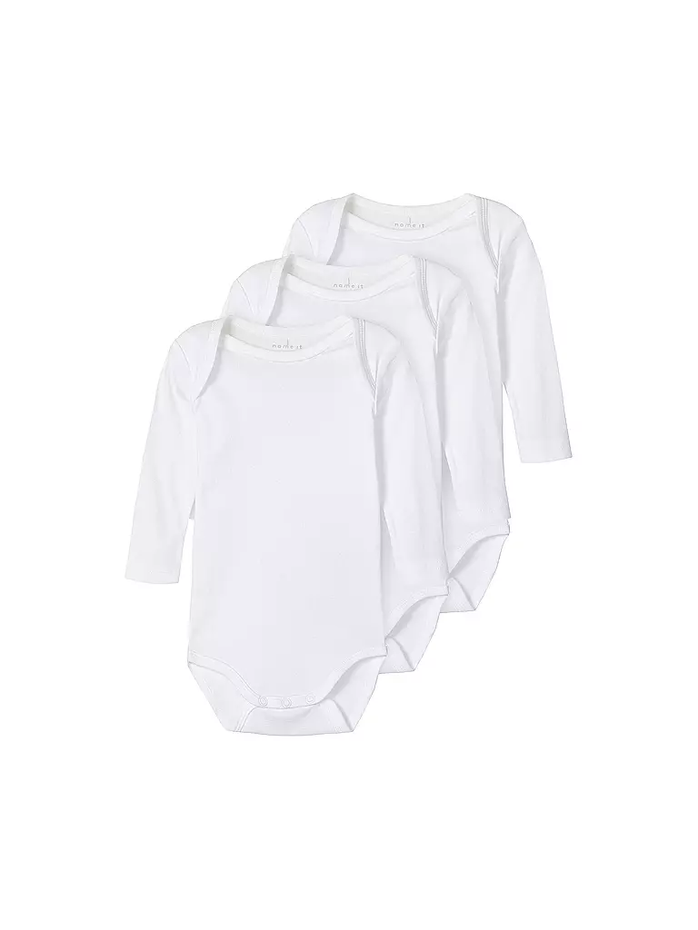 NAME IT | Baby Body 3-er Pkg.  | weiss