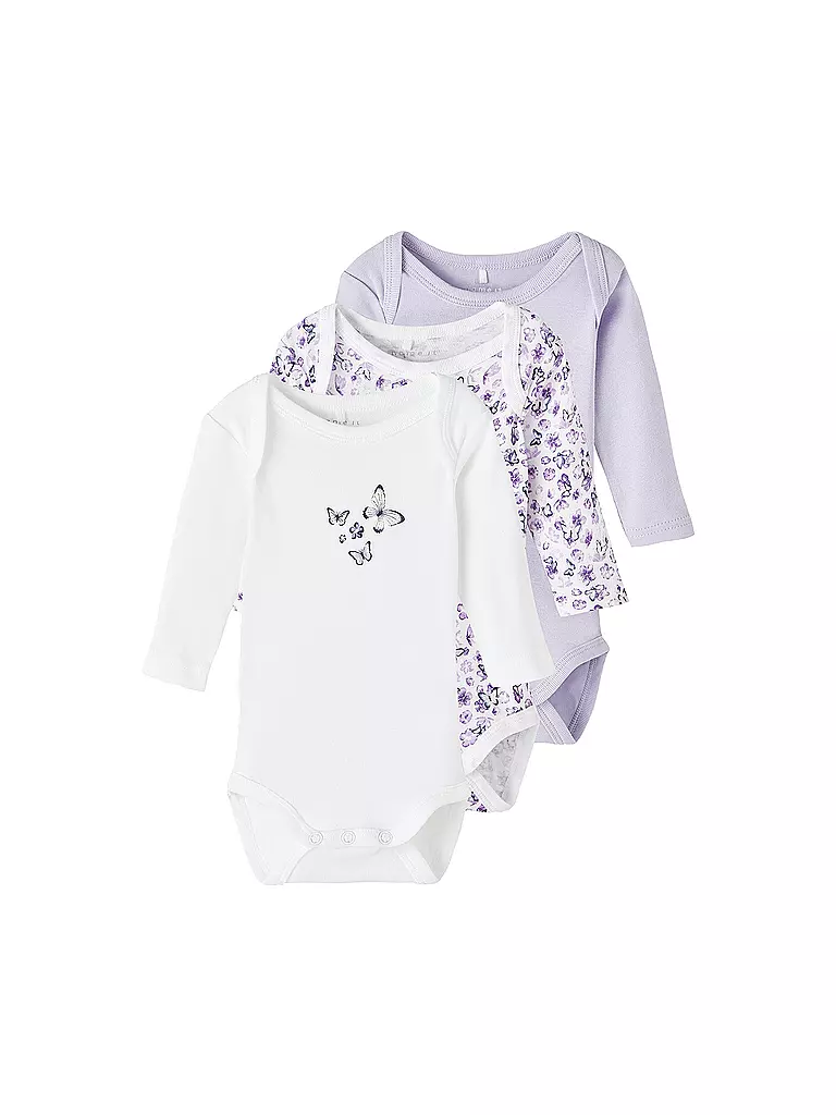 NAME IT | Baby Body 3er Pkg | lila