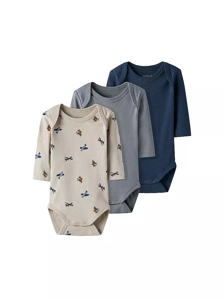 NAME IT | Baby Body 3er Pkg. NBMBODY | beige