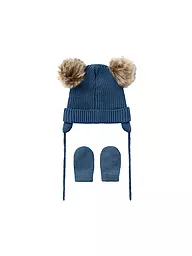 NAME IT | Baby Mütze - Haube NBNMARA 2teilig | dunkelblau